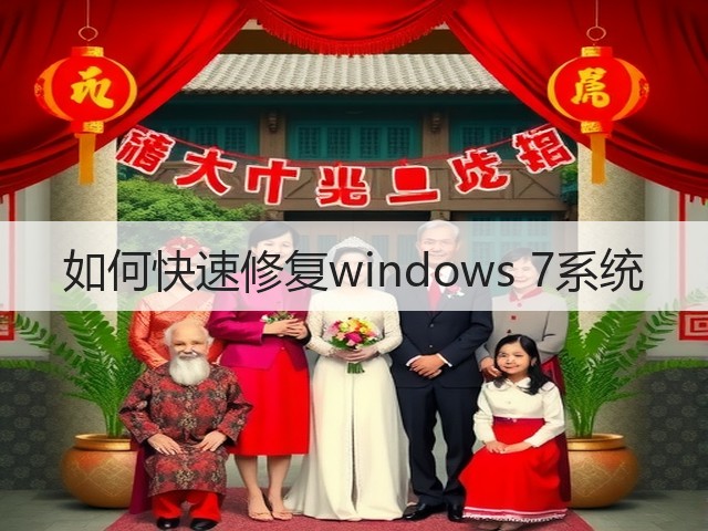 如何快速修复windows 7系统(图3) 如何快速修复windows 7系统(图3)
