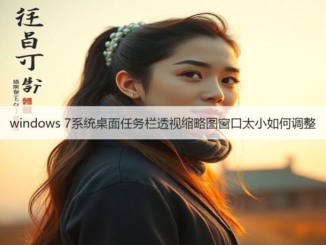 windows 7系统桌面任务栏透视缩略图窗口太小如何调整(图2)