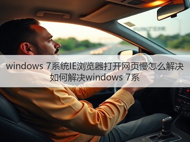 windows 7系统IE浏览器打开网页慢怎么解决 如何解决windows 7系(图3) windows 7系统IE浏览器打开网页慢怎么解决 如何解决windows 7系(图3)