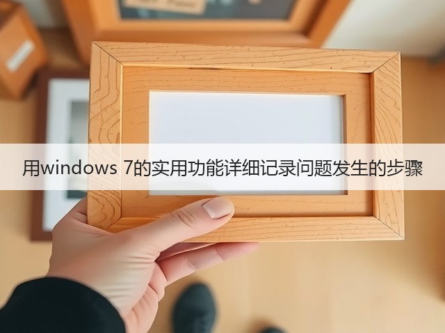 用windows 7的实用功能详细记录问题发生的步骤(图1)