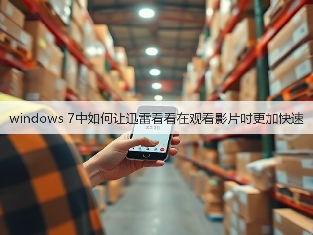 windows 7中如何让迅雷看看在观看影片时更加快速(图1)
