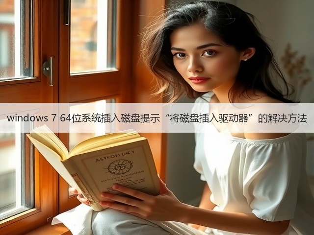windows 7 64位系统插入磁盘提示“将磁盘插入驱动器”的解决方法(图1) windows 7 64位系统插入磁盘提示“将磁盘插入驱动器”的解决方法(图1)