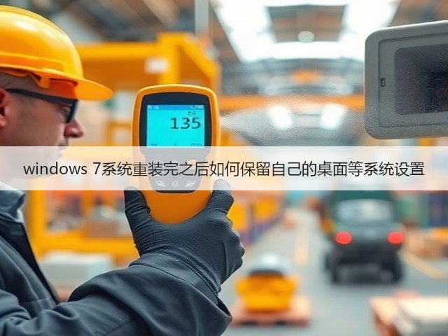 windows 7系统重装完之后如何保留自己的桌面等系统设置(图1) windows 7系统重装完之后如何保留自己的桌面等系统设置(图1)