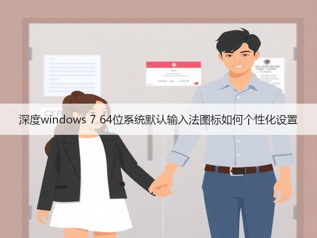 深度windows 7 64位系统默认输入法图标如何个性化设置(图2) 深度windows 7 64位系统默认输入法图标如何个性化设置(图2)