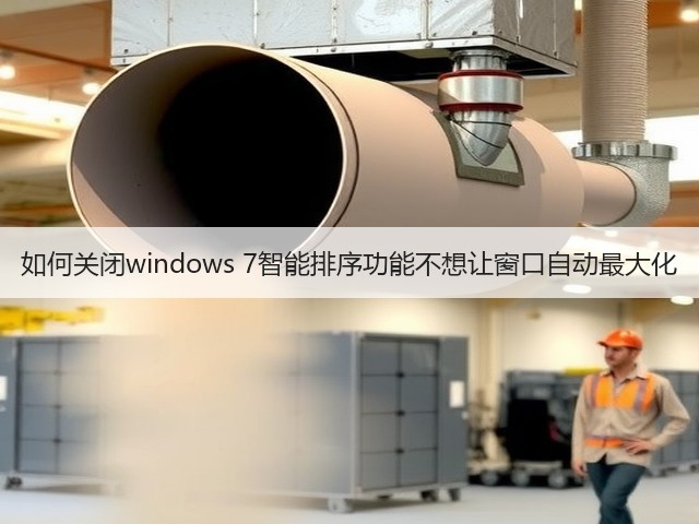 如何关闭windows 7智能排序功能不想让窗口自动最大化(图1)