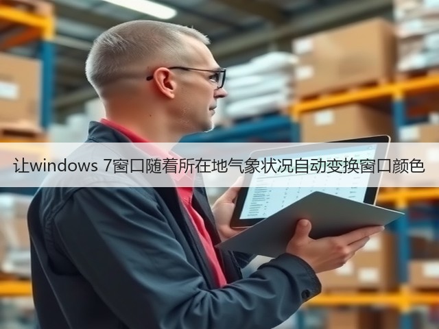 让windows 7窗口随着所在地气象状况自动变换窗口颜色(图2)