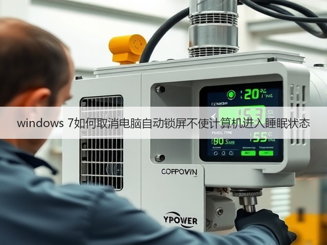 windows 7如何取消电脑自动锁屏不使计算机进入睡眠状态(图1)