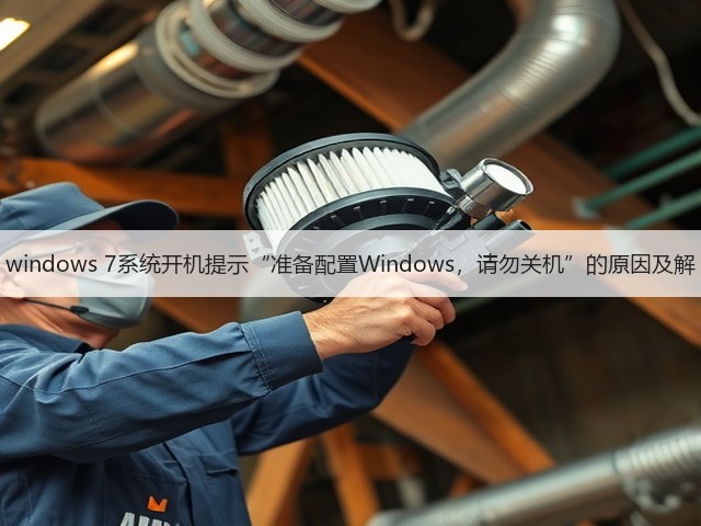 windows 7系统开机提示“准备配置Windows，请勿关机”的原因及解(图1)
