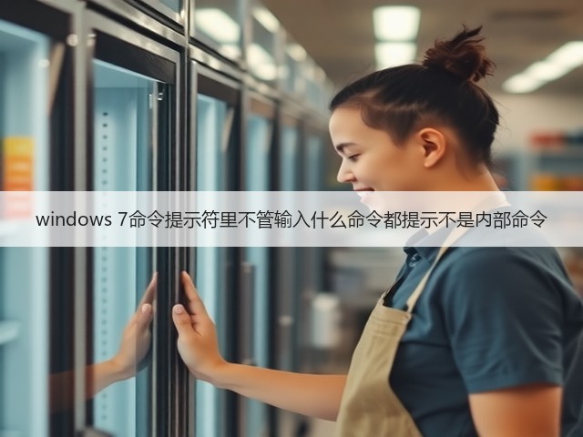 windows 7命令提示符里不管输入什么命令都提示不是内部命令(图1) windows 7命令提示符里不管输入什么命令都提示不是内部命令(图1)