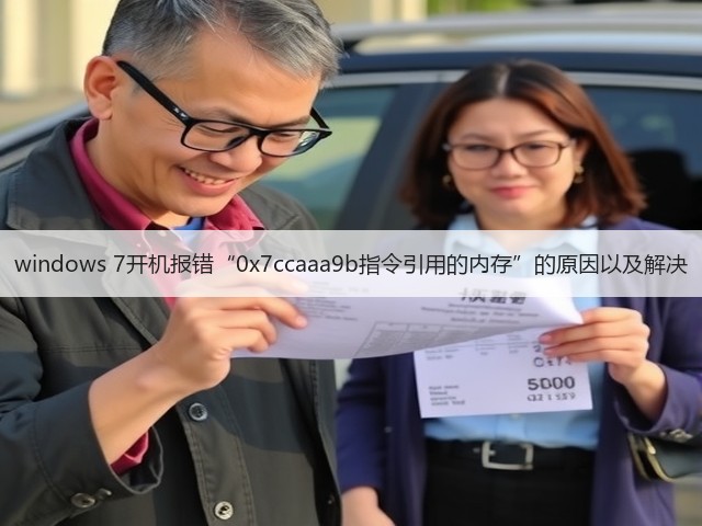 windows 7开机报错“0x7ccaaa9b指令引用的内存”的原因以及解决(图3) windows 7开机报错“0x7ccaaa9b指令引用的内存”的原因以及解决(图3)