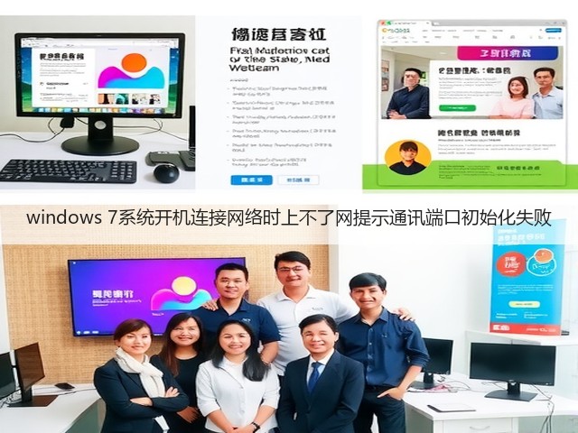 windows 7系统开机连接网络时上不了网提示通讯端口初始化失败(图3)