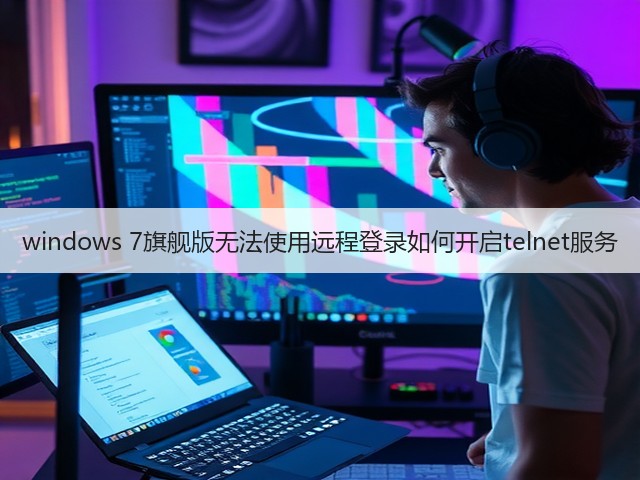 windows 7旗舰版无法使用远程登录如何开启telnet服务(图3)