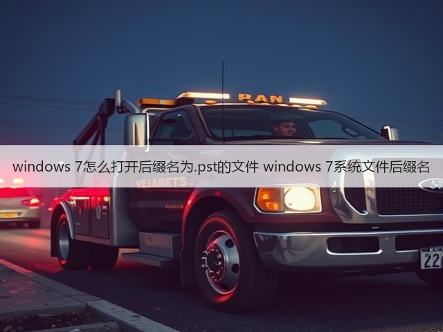 windows 7怎么打开后缀名为.pst的文件 windows 7系统文件后缀名(图2)