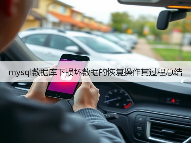 mysql数据库下损坏数据的恢复操作其过程总结(图1)