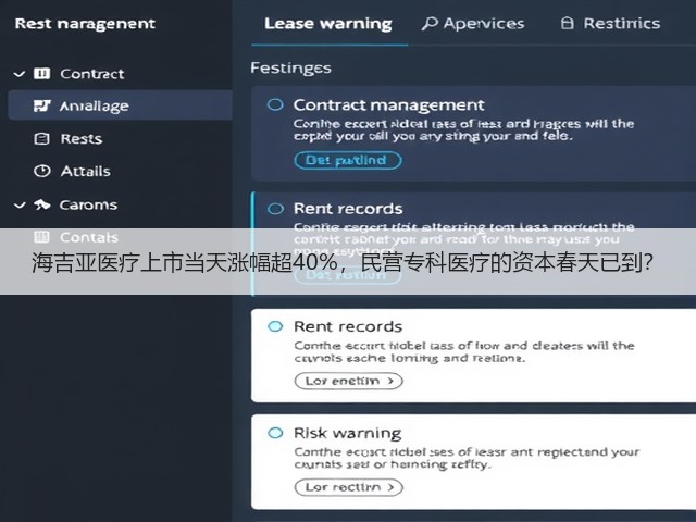 海吉亚医疗上市当天涨幅超40%，民营专科医疗的资本春天已到？(图2)