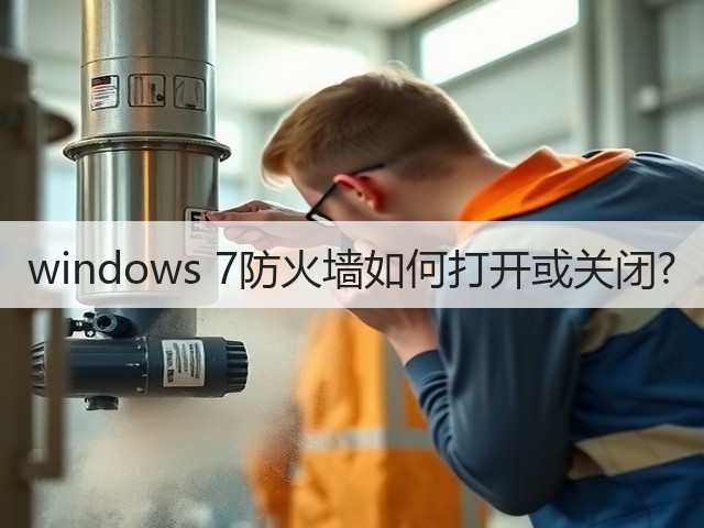 windows 7防火墙如何打开或关闭?(图1)