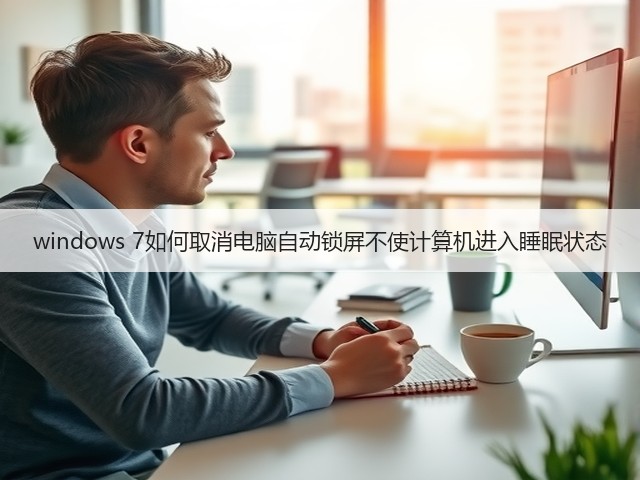 windows 7如何取消电脑自动锁屏不使计算机进入睡眠状态(图3)