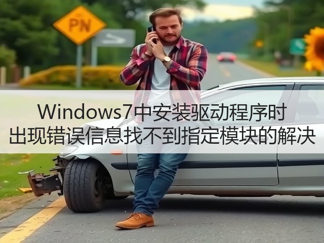 Windows7中安装驱动程序时 出现错误信息找不到指定模块的解决(图3)