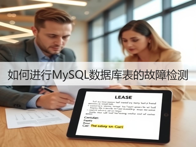 如何进行MySQL数据库表的故障检测(图1)