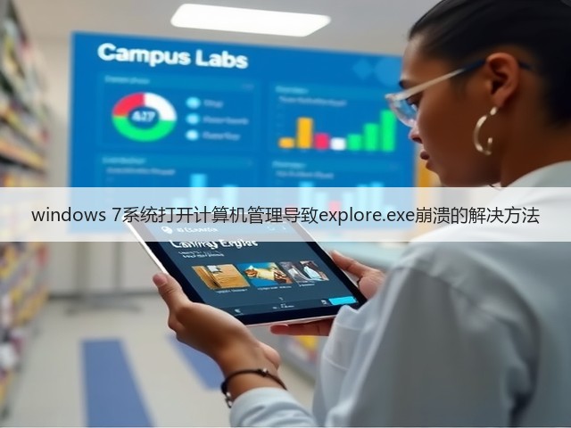 windows 7系统打开计算机管理导致explore.exe崩溃的解决方法(图2) windows 7系统打开计算机管理导致explore.exe崩溃的解决方法(图2)