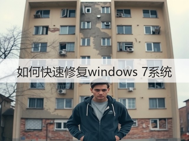 如何快速修复windows 7系统(图1) 如何快速修复windows 7系统(图1)