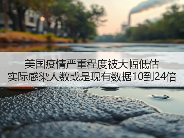 美国疫情严重程度被大幅低估 实际感染人数或是现有数据10到24倍(图1)