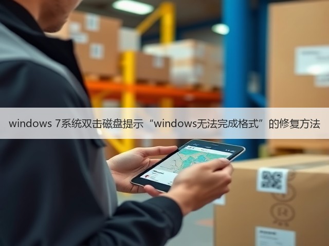 windows 7系统双击磁盘提示“windows无法完成格式”的修复方法(图2)