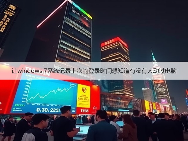 让windows 7系统记录上次的登录时间想知道有没有人动过电脑(图3)