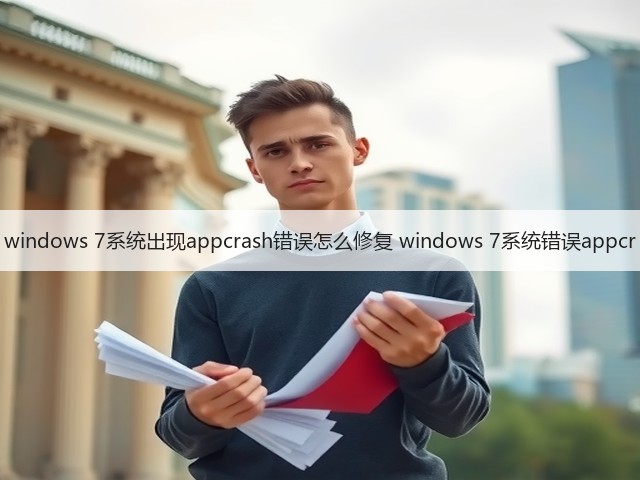 windows 7系统出现appcrash错误怎么修复 windows 7系统错误appcr(图2) windows 7系统出现appcrash错误怎么修复 windows 7系统错误appcr(图2)