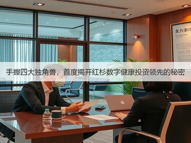 手握四大独角兽，首度揭开红杉数字健康投资领先的秘密(图1)