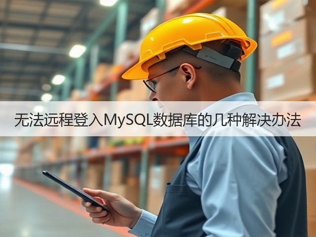 无法远程登入MySQL数据库的几种解决办法(图2)