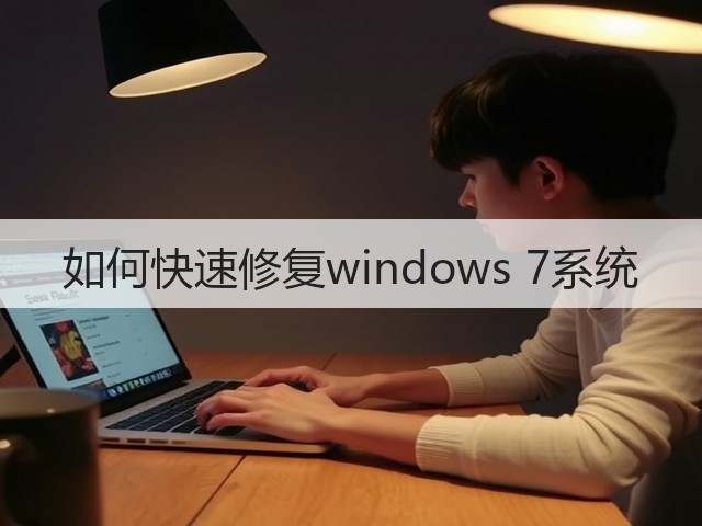 如何快速修复windows 7系统(图2) 如何快速修复windows 7系统(图2)