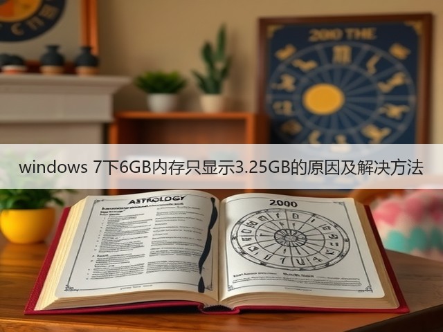 windows 7下6GB内存只显示3.25GB的原因及解决方法(图2)