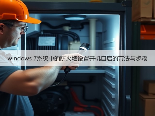 windows 7系统中的防火墙设置开机自启的方法与步骤(图1) windows 7系统中的防火墙设置开机自启的方法与步骤(图1)
