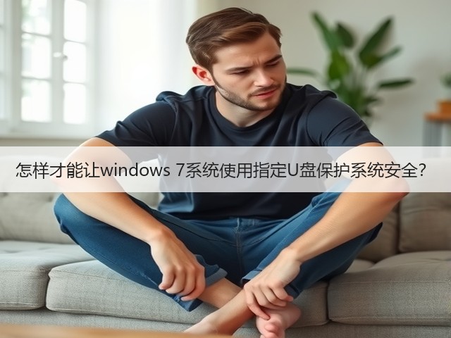 怎样才能让windows 7系统使用指定U盘保护系统安全？(图1)