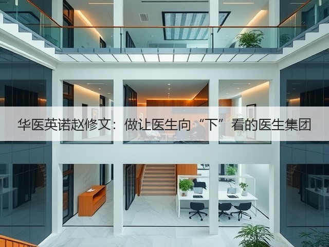 华医英诺赵修文：做让医生向“下”看的医生集团(图2)