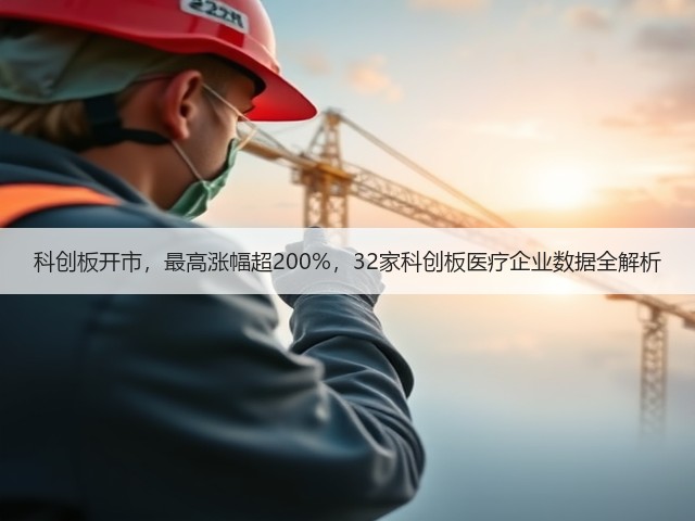 科创板开市,最高涨幅超200%,32家科创板医疗企业数据全解析(图2) 科创板开市,最高涨幅超200%,32家科创板医疗企业数据全解析(图2)