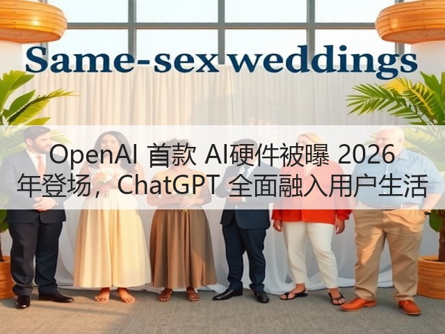 OpenAI 首款 AI硬件被曝 2026 年登场,ChatGPT 全面融入用户生活(图2) OpenAI 首款 AI硬件被曝 2026 年登场,ChatGPT 全面融入用户生活(图2)