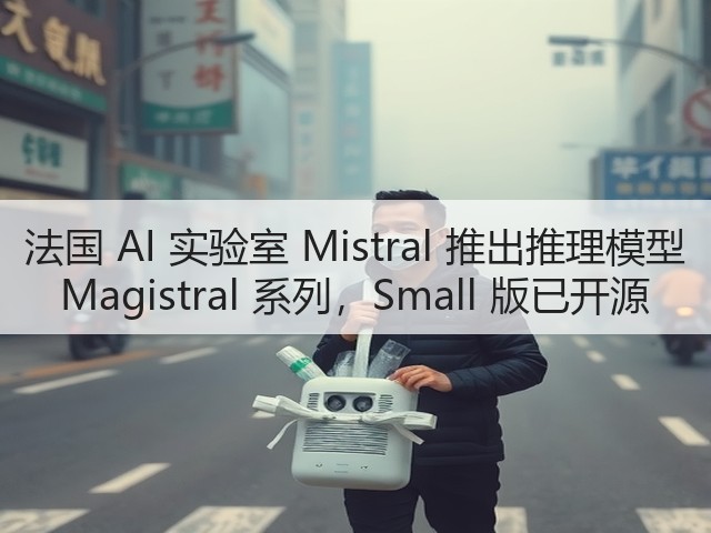 法国 AI 实验室 Mistral 推出推理模型 Magistral 系列,Small 版已开源(图1) 法国 AI 实验室 Mistral 推出推理模型 Magistral 系列,Small 版已开源(图1)
