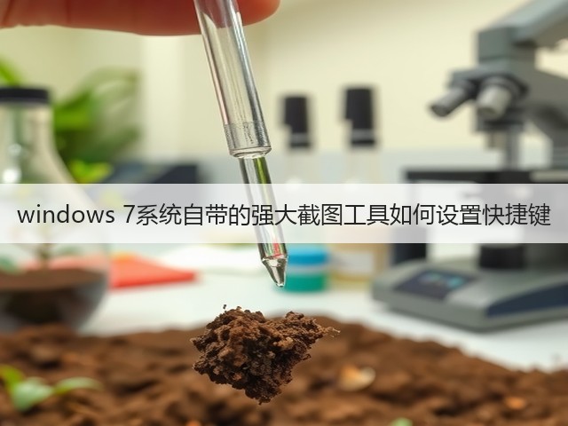 windows 7系统自带的强大截图工具如何设置快捷键(图1) windows 7系统自带的强大截图工具如何设置快捷键(图1)