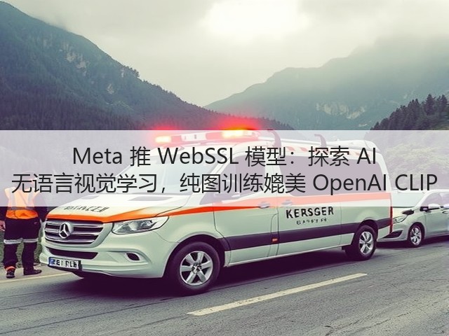 Meta 推 WebSSL 模型：探索 AI 无语言视觉学习，纯图训练媲美 OpenAI CLIP(图3)