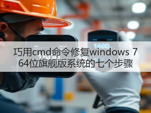 巧用cmd命令修复windows 7 64位旗舰版系统的七个步骤(图2)