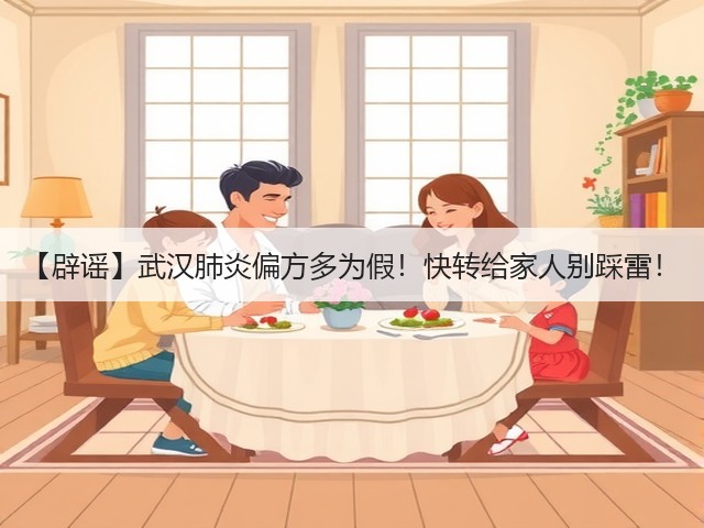 【辟谣】武汉肺炎偏方多为假!快转给家人别踩雷!(图1) 【辟谣】武汉肺炎偏方多为假!快转给家人别踩雷!(图1)