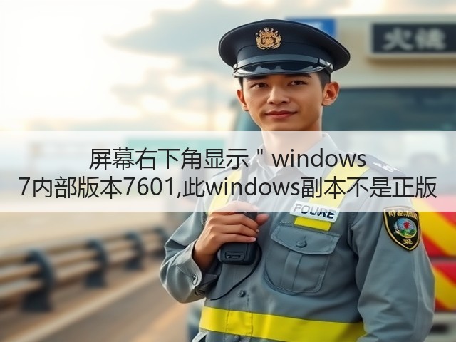 屏幕右下角显示"windows 7内部版本7601,此windows副本不是正版(图1) 屏幕右下角显示"windows 7内部版本7601,此windows副本不是正版(图1)