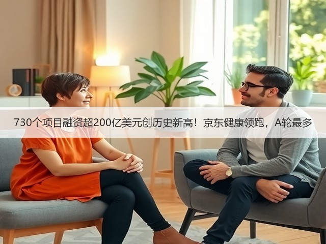 730个项目融资超200亿美元创历史新高！京东健康领跑，A轮最多(图1)