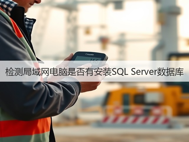 检测局域网电脑是否有安装SQL Server数据库(图1)