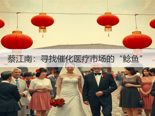 蔡江南：寻找催化医疗市场的“鲶鱼”(图1)