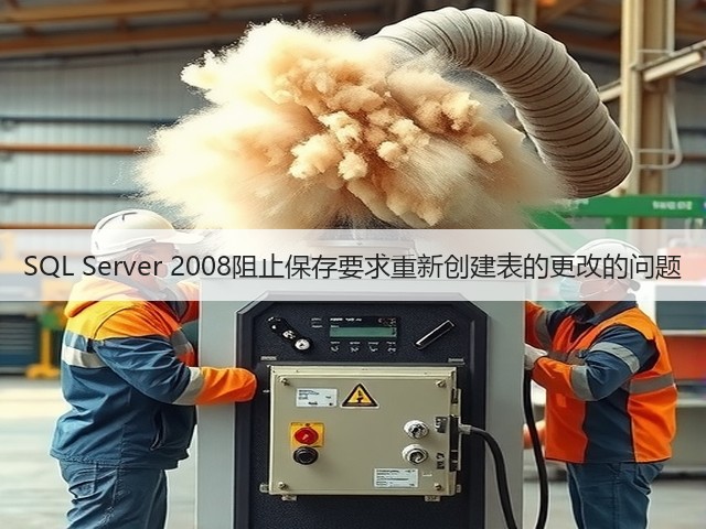 SQL Server 2008阻止保存要求重新创建表的更改的问题(图1) SQL Server 2008阻止保存要求重新创建表的更改的问题(图1)