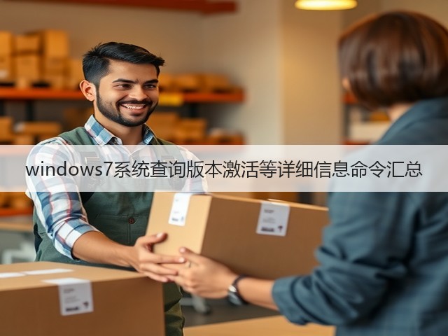 windows7系统查询版本激活等详细信息命令汇总(图1) windows7系统查询版本激活等详细信息命令汇总(图1)