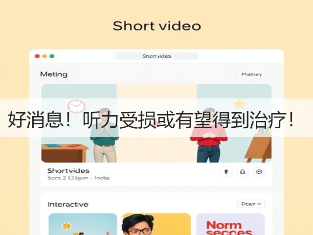 好消息！听力受损或有望得到治疗！(图3)